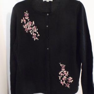 Ann Taylor Factory Embroidered Cardigan